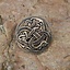 Viking skive fibula Jellinge stil, bronze - Celtic Webmerchant