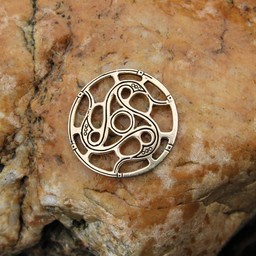 Trisquelion amulet Vendel stil, bronze - Celtic Webmerchant