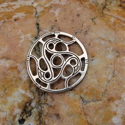 Trisquelion amulet Vendel stil, bronze - Celtic Webmerchant