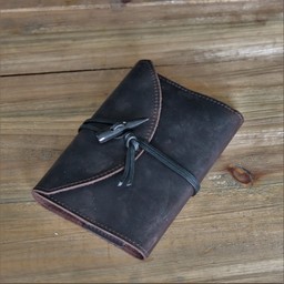 Notebook with leather cover, brown, L - Celtic Webmerchant