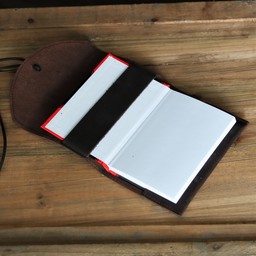 Notebook med læderomslag, brun, M - Celtic Webmerchant