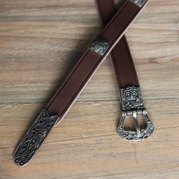 Ceinture Birka deluxe, marron, laiton - Celtic Webmerchant