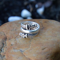 Luksusowy Islandia Viking pierścień, posrebrzane - Celtic Webmerchant