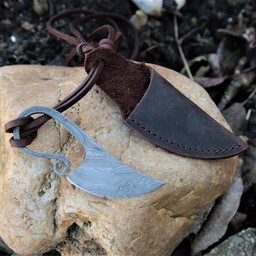 Germanische Neckknife Damaststahl Stahl - Celtic Webmerchant