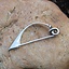 Celtic fibula 3. - 1. århundrede f.Kr., forsølvede. - Celtic Webmerchant