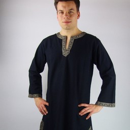 Tunique celtique Finn noir - Celtic Webmerchant