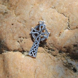 Keltisches Kreuz Amulett, versilbert - Celtic Webmerchant