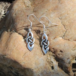 Celtic earrings Dagda, silvered - Celtic Webmerchant