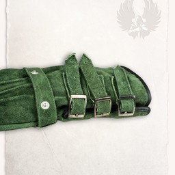 guantes de cuero verde Kandor - Celtic Webmerchant