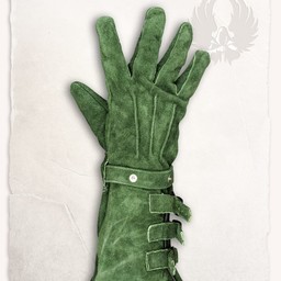 guantes de cuero verde Kandor - Celtic Webmerchant