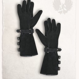 Gants en cuir noir de Kandor - Celtic Webmerchant