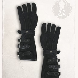 Leather gloves Kandor black - Celtic Webmerchant