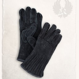 Gants en cuir noir Clemens - Celtic Webmerchant