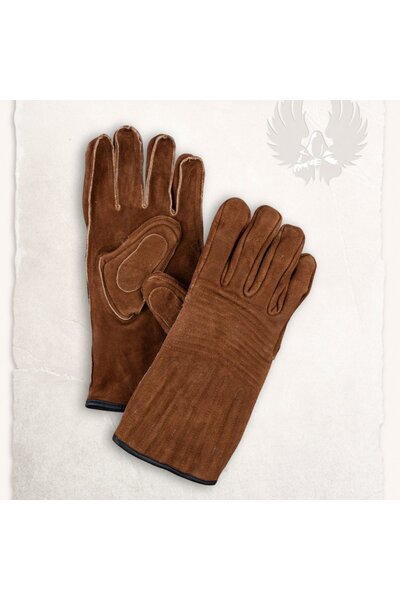 Læderhandsker Clemens lys brun - Celtic Webmerchant