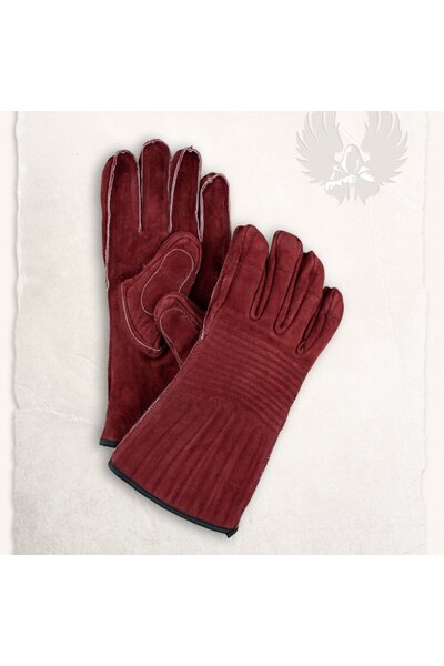 guantes de cuero burdeos Clemens - Celtic Webmerchant