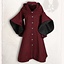 Coat Lilian burgundy black - Celtic Webmerchant