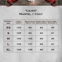 Manteau Lilian noir - Celtic Webmerchant