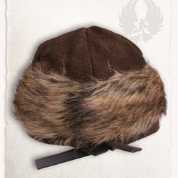 Viking berretto di cuoio Ragi, marrone - Celtic Webmerchant