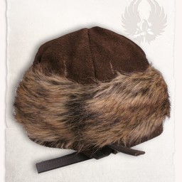 Viking cap Ragi læder, brun - Celtic Webmerchant