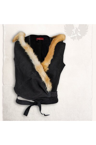 Leder top Jetta, zwart - Celtic Webmerchant
