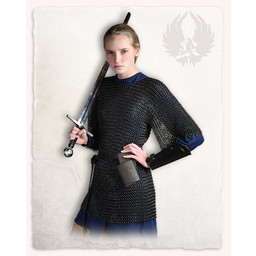 Haubergeon, negro, sin remaches 9 mm - Celtic Webmerchant