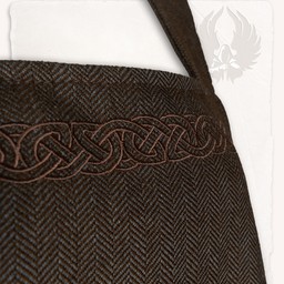 Hangeroc Alva herringbone motif brown - Celtic Webmerchant