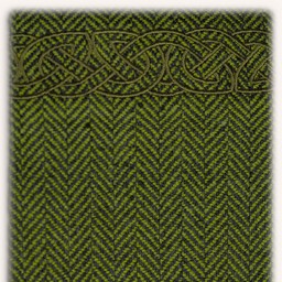 Hangeroc Alva herringbone motif green - Celtic Webmerchant