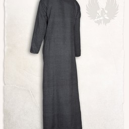 Lenora Viking dress black, herringbone motif - Celtic Webmerchant