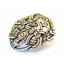 Viking fitting Midgard snake, silvered - Celtic Webmerchant