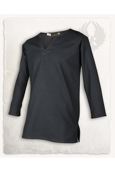 Viking Tunika Tronde, schwarz - Celtic Webmerchant