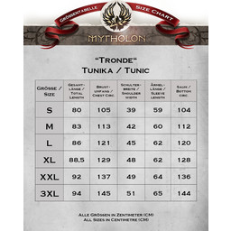Viking tunika Tronde, svart - Celtic Webmerchant