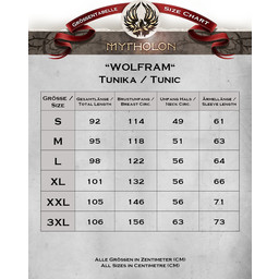 Túnica de Wolfram algodón fino, crema - Celtic Webmerchant