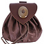 Medieval money pouch Oxford, dark brown - Celtic Webmerchant