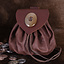 Medieval money pouch Oxford, dark brown - Celtic Webmerchant