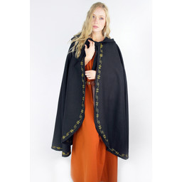 Wool cloak Ceridwen, black - Celtic Webmerchant