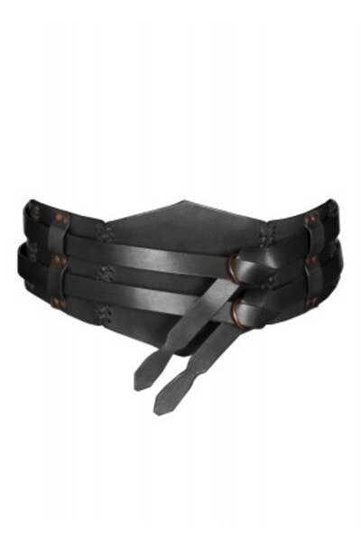 cinturón medieval Elena, negro - Celtic Webmerchant