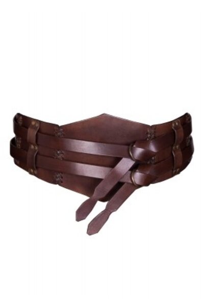 Middeleeuwse riem Elena, bruin - Celtic Webmerchant