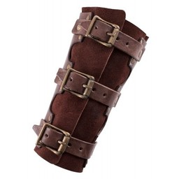 Vambraces with rivets, brown - Celtic Webmerchant