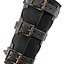 Vambraces with rivets, black - Celtic Webmerchant