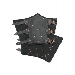 Vambraces with rivets, black - Celtic Webmerchant