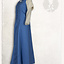 Robe médiévale Elodie, bleu / crème légère - Celtic Webmerchant