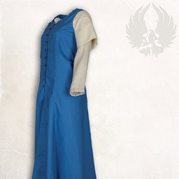 Middeleeuwse jurk Elodie, licht blauw/creme - Celtic Webmerchant