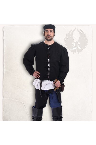 Renaissance hat Rafael wool, black - Celtic Webmerchant