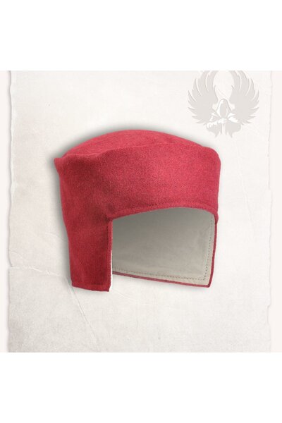chapeau Renaissance laine Rafael, rouge - Celtic Webmerchant