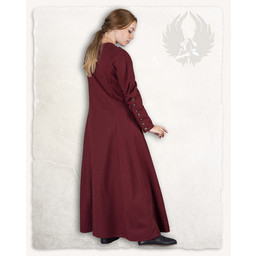 Mittelalterliches Kleid Jovina, rot - Celtic Webmerchant