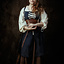 Mittelalterliches Kleid Leandra, dunkelblau - Celtic Webmerchant