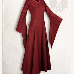 Średniowieczna sukienka Lenora, czerwona - Celtic Webmerchant