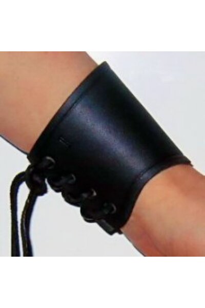 Vambrace de cuero marrón, corto, m - Celtic Webmerchant