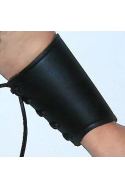 Leren onderarmbeschermer bruin, M - Celtic Webmerchant