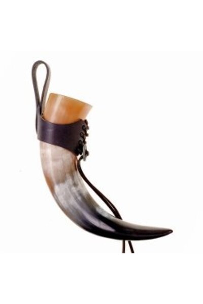 Drinking horn holder Argast, brown, S - Celtic Webmerchant